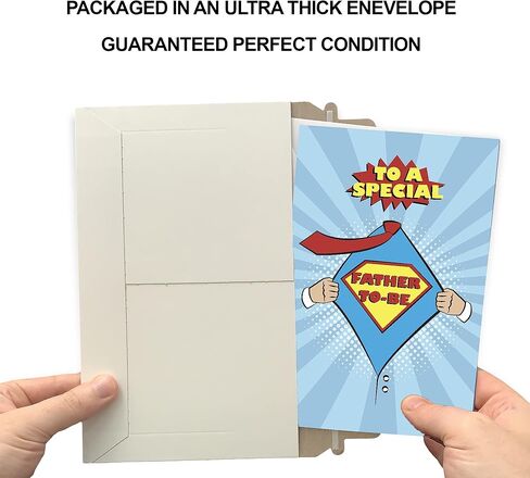 Prime Greetings Father's Day Card For Father To Be, Expecting Dad, Expectant Fathers, Dad To Be, Made in America, Eco-Friendly, Thick Card Stock with Premium Envelope, Packaged in Protective Mailer in Saudi Arabia