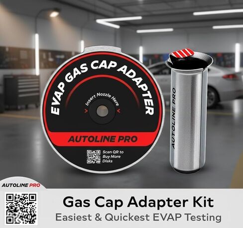 AutoLine Pro *2025 الطراز الجديد* آلة دخان عالية الحجم للسيارات (1 رطل لكل بوصة مربعة) - كاشف تسرب EVAP مع ضاغط هواء مدمج - موديل 702 - مجموعة أدوات كاشف دخان عادم الفراغ EVAP - أحمر in Kuwait