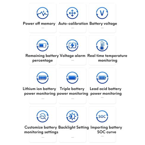 Battery Capacity Voltage Meter, 8-100V LCD Digital Battery Monitor, Lead Acid & Lithium Li-ion B-attery Tester, Universal B-attery Level Indicator for Golf Cart RV Marine Motorcycle Car Solar System in Kuwait