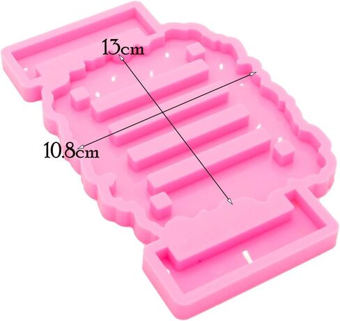 Super Shiny Silicone Mold for Coaster Stand Holder DIY Crafts Decorations Making Tools Silicon Resin Mold fit for 9cm Slot Resin Molds DIY Slot Mold for Coaster or Resin Craft Organization in Kuwait