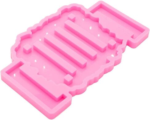 Super Shiny Silicone Mold for Coaster Stand Holder DIY Crafts Decorations Making Tools Silicon Resin Mold fit for 9cm Slot Resin Molds DIY Slot Mold for Coaster or Resin Craft Organization in Kuwait