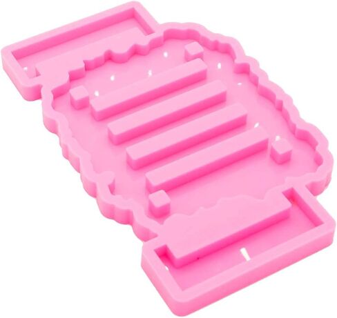 Super Shiny Silicone Mold for Coaster Stand Holder DIY Crafts Decorations Making Tools Silicon Resin Mold fit for 9cm Slot Resin Molds DIY Slot Mold for Coaster or Resin Craft Organization in Kuwait