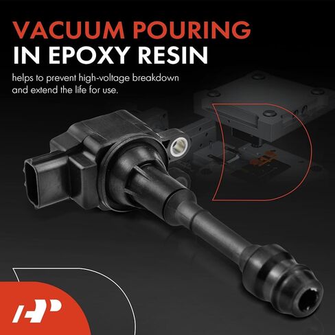 A-Premium Set of 4 Ignition Coil Pack Compatible with Nissan Altima 2002-2006, Sentra 2002-2006, X-Trail 2002-2013, L4 2.5L, Replace# 22448-8H310 in Kuwait