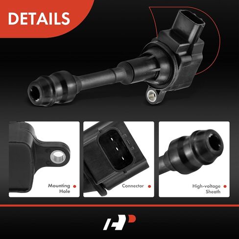 A-Premium Set of 4 Ignition Coil Pack Compatible with Nissan Altima 2002-2006, Sentra 2002-2006, X-Trail 2002-2013, L4 2.5L, Replace# 22448-8H310 in Kuwait