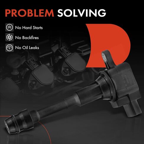 A-Premium Set of 4 Ignition Coil Pack Compatible with Nissan Altima 2002-2006, Sentra 2002-2006, X-Trail 2002-2013, L4 2.5L, Replace# 22448-8H310 in Kuwait