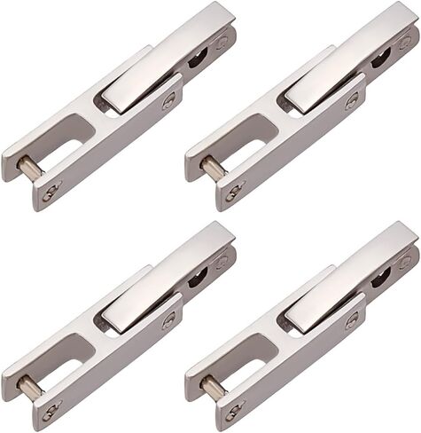 WEBEEDY 4 Pcs Fold Over Clasp Stainless Steel Watch or Bracelet Extension Clasp Silver Jewelry Making Clasps for Bracelet Repair Watch Strap Adjustments Christmas Birthday Gifts, 16x3.5mm in Kuwait