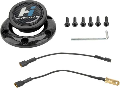Carbon Fiber Steering Wheel Horn Button 6 bolts For Flashpower,MoMo,NRG,Nadi,Hiwowsport in Saudi Arabia