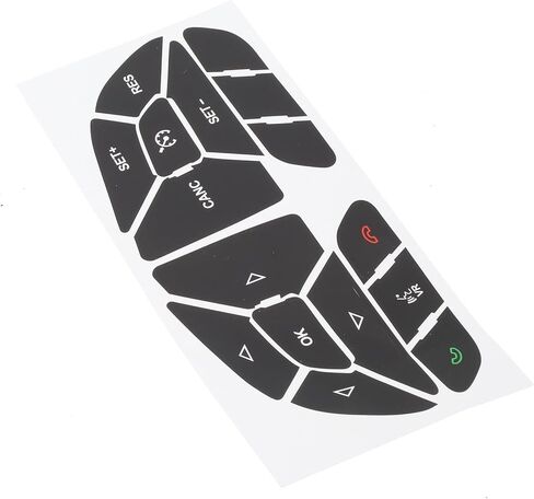 Button Repair Stickers for DODGE CHARGER 2016-2022 Steering Wheel Button Repair Decals Vehicles Decal Replacement Fits in Saudi Arabia