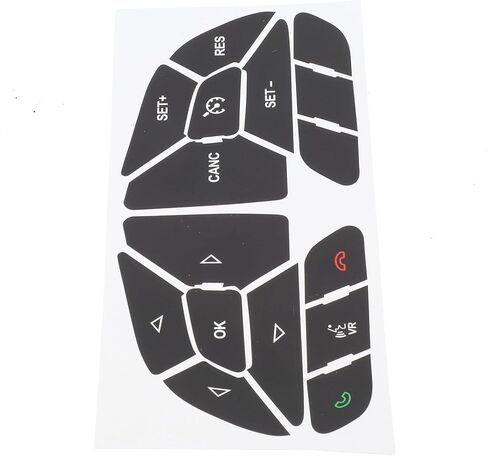 Button Repair Stickers for DODGE CHARGER 2016-2022 Steering Wheel Button Repair Decals Vehicles Decal Replacement Fits in Saudi Arabia