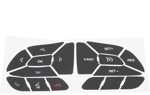 Button Repair Stickers for DODGE CHARGER 2016-2022 Steering Wheel Button Repair Decals Vehicles Decal Replacement Fits in Saudi Arabia