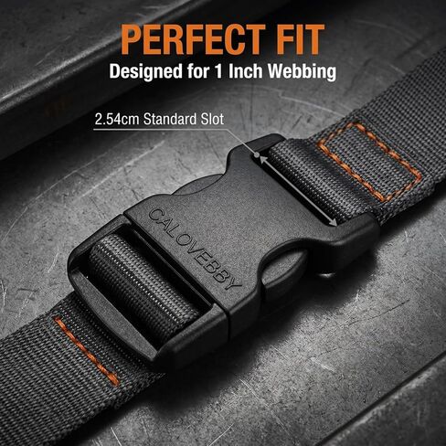Buckles for 1" Straps: 2 Pack Side Release Buckle with Screw Pin, Heavy Duty Plastic Snap Clip Replacement for Backpack, Pet Collar, Tactical Gear, Hiking Bag (Fits 1 Inch Nylon Webbing) in Saudi Arabia