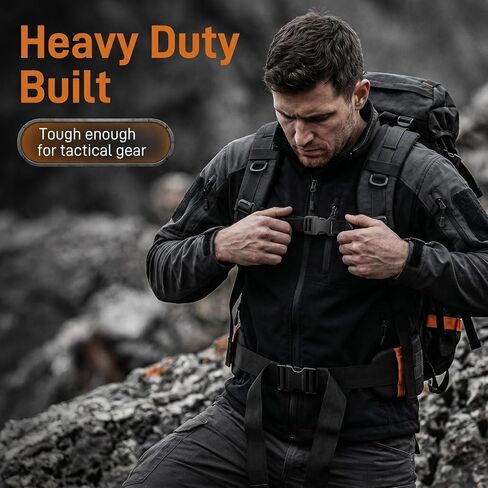 Buckles for 1" Straps: 2 Pack Side Release Buckle with Screw Pin, Heavy Duty Plastic Snap Clip Replacement for Backpack, Pet Collar, Tactical Gear, Hiking Bag (Fits 1 Inch Nylon Webbing) in Saudi Arabia