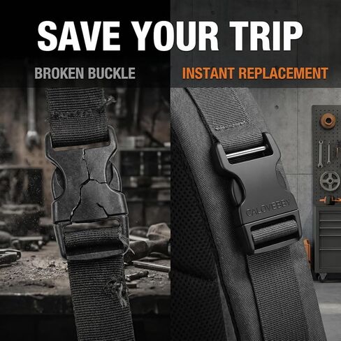 Buckles for 1" Straps: 2 Pack Side Release Buckle with Screw Pin, Heavy Duty Plastic Snap Clip Replacement for Backpack, Pet Collar, Tactical Gear, Hiking Bag (Fits 1 Inch Nylon Webbing) in Saudi Arabia