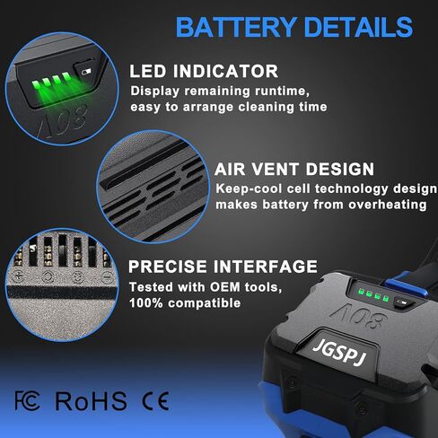 Lithium Battery Replacement for Ryobi 18V Battery P102 P103 2.0Ah Rechargeable Batteries in Saudi Arabia