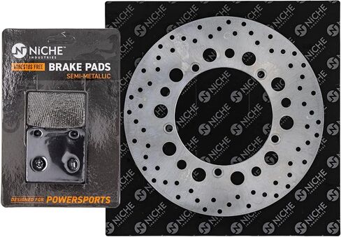 NICHE Front Left Brake Rotor Pad Semi Metallic Kit for Suzuki Intruder 700 59100-38820 69100-38820 59211-38A00 in Kuwait