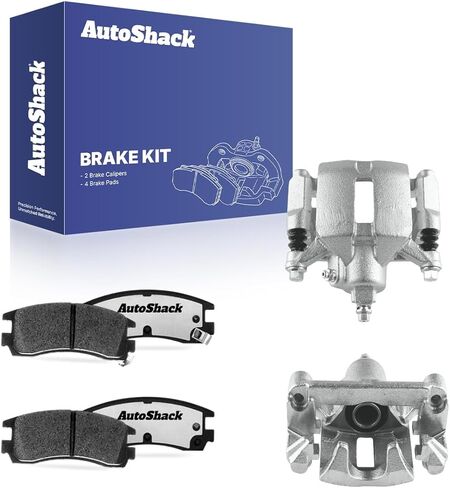 AutoShack Rear Brake Calipers & Ceramic Brake Pads for Chevrolet, Pontiac & Buick, Impala 2000-2010 Monte Carlo 2000-2007 Grand Prix 1997-2003 Regal 1997-2004, FWD V6 3.1L 3.4L 3.5L 3.8L 3.9L V8 5.3L in Kuwait