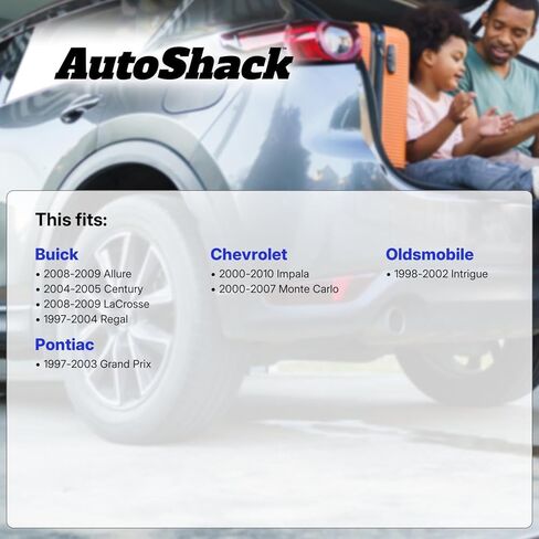 AutoShack Rear Brake Calipers & Ceramic Brake Pads for Chevrolet, Pontiac & Buick, Impala 2000-2010 Monte Carlo 2000-2007 Grand Prix 1997-2003 Regal 1997-2004, FWD V6 3.1L 3.4L 3.5L 3.8L 3.9L V8 5.3L in Kuwait