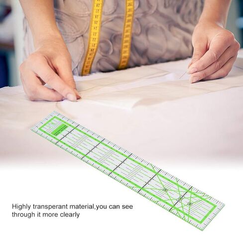 Generic 5x30cm Clear Sewing Ruler, High Transparent Tailor Dressmaker Quilting Tool with Accurate Scale, for DIY Craft Measuring and Marking in Kuwait