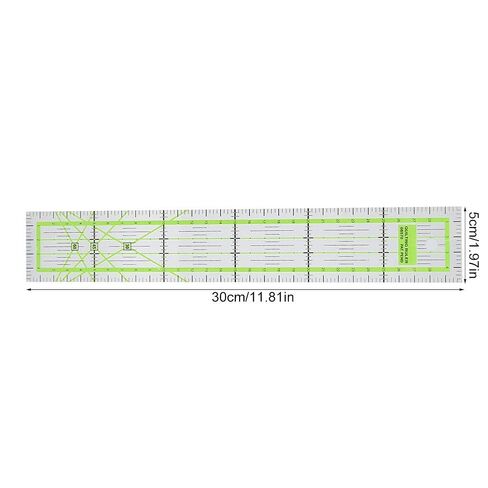 Generic 5x30cm Clear Sewing Ruler, High Transparent Tailor Dressmaker Quilting Tool with Accurate Scale, for DIY Craft Measuring and Marking in Kuwait