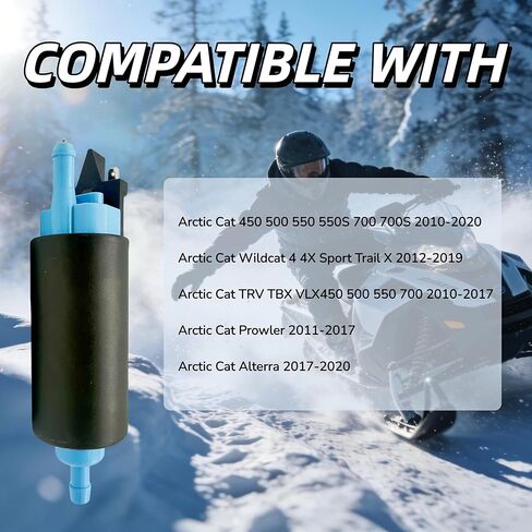 0570-358 Fuel Pump For Arctic Cat 450 500 550 550S 700 700S 10-20 / Wildcat 4 4X Sport Trail X 12-19 / TRV TBX VLX 450 500 550 700 10-17 / Prowler 11-17 / Alterra 17-20 Replaces 0570-358 0570-436 in Saudi Arabia