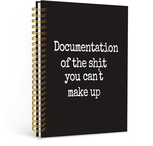 Funny Notebooks for Work, Funny Work Gifts for Coworkers & Boss, Coworker Office Gifts for Men Women, Funny Office Supplies, Fun Spiral Notebooks Journals for Writing 5.5x8.3 Inch in Saudi Arabia