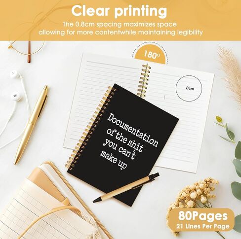 Funny Notebooks for Work, Funny Work Gifts for Coworkers & Boss, Coworker Office Gifts for Men Women, Funny Office Supplies, Fun Spiral Notebooks Journals for Writing 5.5x8.3 Inch in Saudi Arabia