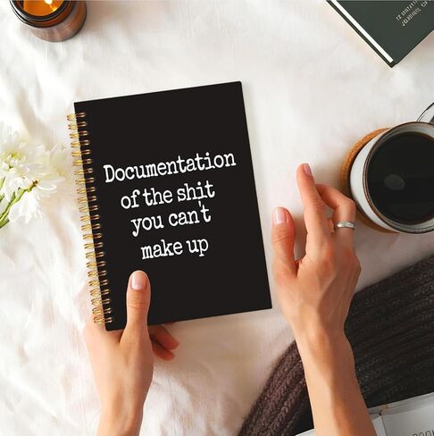 Funny Notebooks for Work, Funny Work Gifts for Coworkers & Boss, Coworker Office Gifts for Men Women, Funny Office Supplies, Fun Spiral Notebooks Journals for Writing 5.5x8.3 Inch in Saudi Arabia
