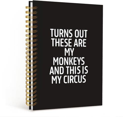 Funny Notebooks for Work, Funny Work Gifts for Coworkers & Boss, Coworker Office Gifts for Men Women, Funny Office Supplies, Fun Spiral Notebooks Journals for Writing 5.5x8.3 Inch in Saudi Arabia