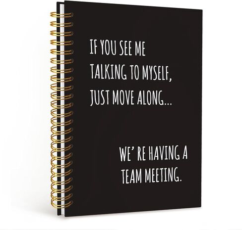 Funny Notebooks for Work, Funny Work Gifts for Coworkers & Boss, Coworker Office Gifts for Men Women, Funny Office Supplies, Fun Spiral Notebooks Journals for Writing 5.5x8.3 Inch in Saudi Arabia