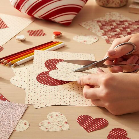 Floral Scrapbook Paper 12x12 In and 6x6 In Pack, 48 Sheets Double Sided Decorative Papers Spring Flower Patterned Craft Paper for Scrapbooking Card Making Journaling Decor (Red) in Kuwait