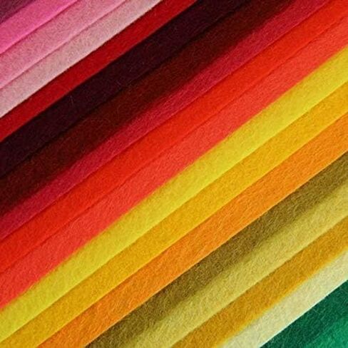 Ecru Wool Blend Felt - Yards & Sheets, 1/2 Yard, Merino Fabric in Saudi Arabia
