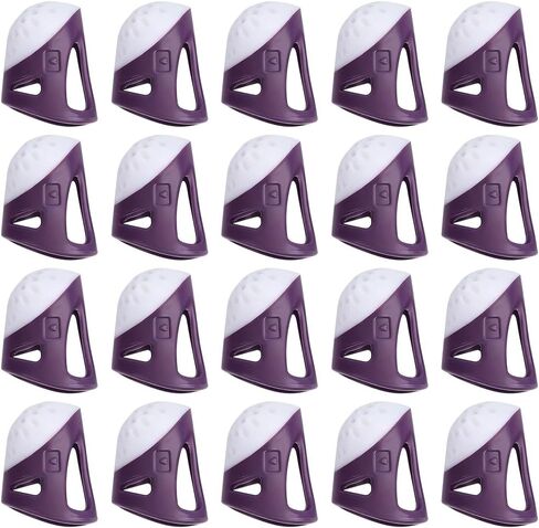 20 PCS Non-Slip Thimble for Hand Sewing Set, Silicone Hand Protectors, Thimble Ring for Quilting Embroidery, Sewing Protective Accessory in Kuwait
