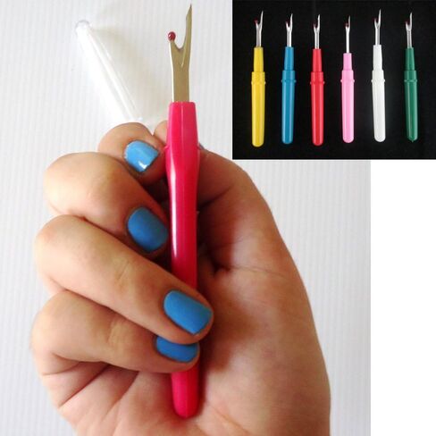 Stitch Ripper Plastic Handle Thread Seam Ripper Cutter Remover Sewing Craft Tool in Saudi Arabia