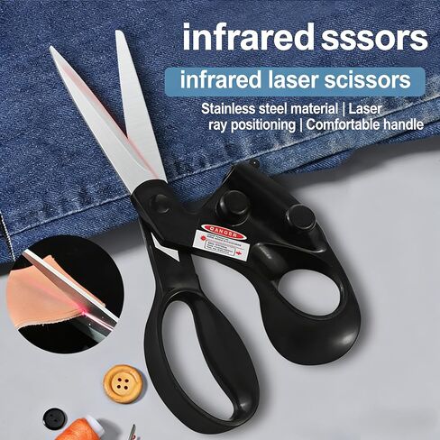 Professional Laser Guided Scissors for Fabric Cutting, Cuts Straight Fast with Precision Laser Guide,Sewing Scissors for Quilting Home Craft Wrapping Gift with Upgraded Ergonomic Handle in Saudi Arabia