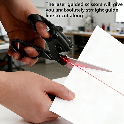 Professional Laser Guided Scissors for Fabric Cutting, Cuts Straight Fast with Precision Laser Guide,Sewing Scissors for Quilting Home Craft Wrapping Gift with Upgraded Ergonomic Handle in Saudi Arabia