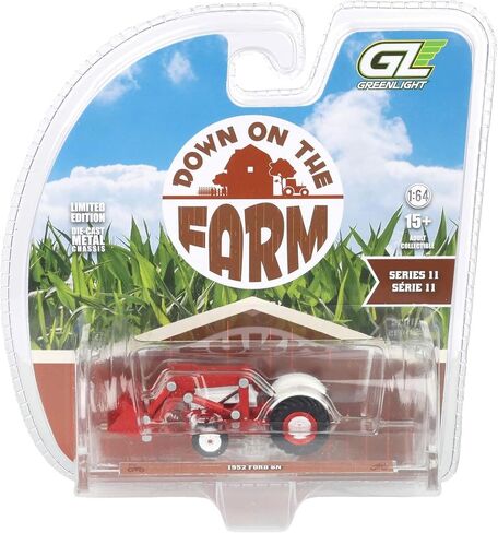 Greenlight 1/64 1952 Ford 8N Tractor with Front Loader, Red & White, Down on the Farm Series 11 48110-C in Saudi Arabia