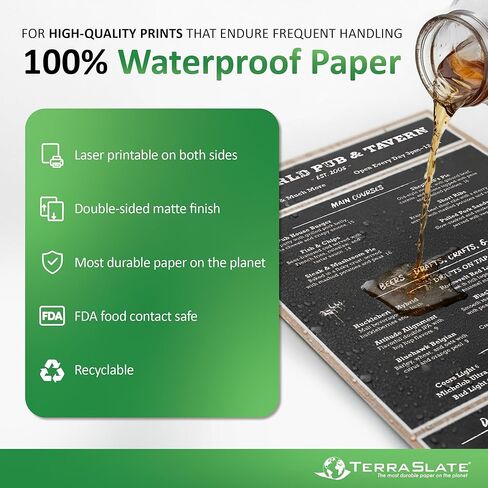 10 MIL 11" x 17" Waterproof Laser Printer/Copy Paper 100 sheets in Saudi Arabia