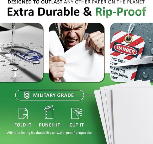10 MIL 11" x 17" Waterproof Laser Printer/Copy Paper 100 sheets in Saudi Arabia