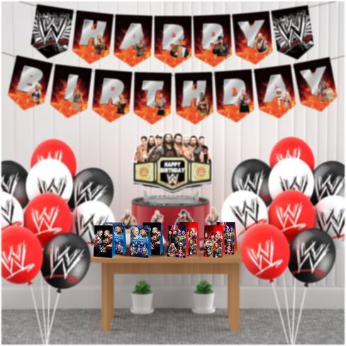 ARHAVI 12Pcs Party Gift Bags Goodie Bags Party Supplies for Wresting Birthday Decorations in Kuwait