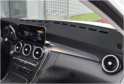 1Pcs New Black Leather Car Dashboard Sun Cover Non Slip Dash Mat Cover Compatible for Hyundai Venue 2020 2021 2022 2023 2024 2025 2026 in Saudi Arabia