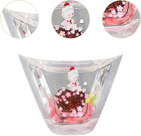 Car Steering Wheel Decoration Vehicle Interior Decor Acrylic Easy to Install Ornament Stylish Interior Accessory, Clear Pink in Saudi Arabia