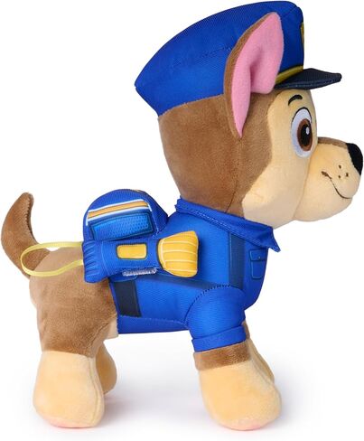 Paw Patrol: Search and Rescue Chase, Plush Toy with Flashlight Accessory, Preschool Toys, Kids Toys for Boys & Girls, Ages 3 and Up, 10" in Kuwait