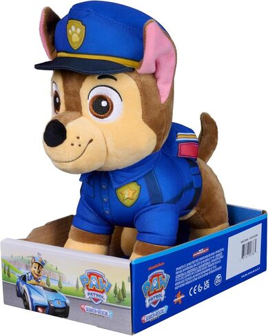Paw Patrol: Search and Rescue Chase, Plush Toy with Flashlight Accessory, Preschool Toys, Kids Toys for Boys & Girls, Ages 3 and Up, 10" in Kuwait