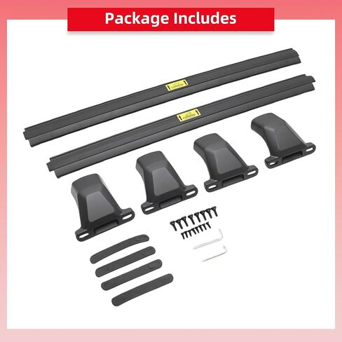 Roof Rack Cross Bars 220lbs for 2017-2026 Chevy Chevrolet Bolt EV EUV, Heavy Duty All-Metal Aluminum Crossbar Luggage Rack for Rooftop Cargo Carrier Bag Kayak Canoe Bike Snowboard Skiboard in Saudi Arabia