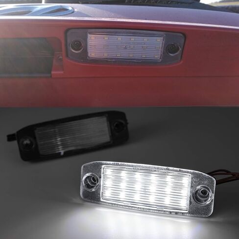 LED License Plate Light Assembly for 2011-2014 Hyundai Sonata i40 i45, 6000K Xenon White 18SMD Error Free Rear Tag Lights Kit OEM Replacement in Saudi Arabia