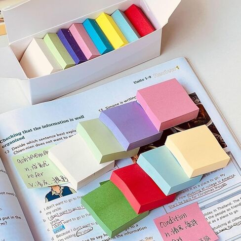 1100 Sheets of Multi-Color Square Sticky Notes, 1.5x1.5 inches self-Adhesive memo Pads, Suitable for Quick Messages and Reminders. Available in 11 Colors, Ideal for Office and Home Diaries. in Kuwait