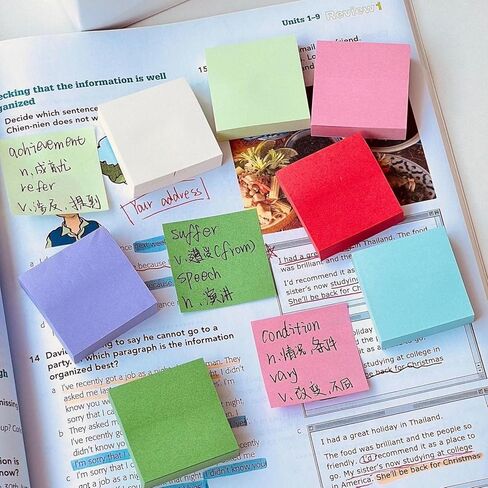 1100 Sheets of Multi-Color Square Sticky Notes, 1.5x1.5 inches self-Adhesive memo Pads, Suitable for Quick Messages and Reminders. Available in 11 Colors, Ideal for Office and Home Diaries. in Kuwait
