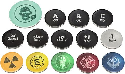 Fallout: Power Play - Competitive Faction Card Game of Strategy, Alliances & Betrayal, Ages 14+, 2-4 Players, Brotherhood of Steel, Enclave, Raiders & Super Mutants, 30-45 Minute Playtime in Kuwait