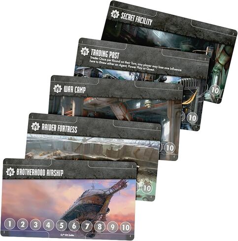 Fallout: Power Play - Competitive Faction Card Game of Strategy, Alliances & Betrayal, Ages 14+, 2-4 Players, Brotherhood of Steel, Enclave, Raiders & Super Mutants, 30-45 Minute Playtime in Kuwait