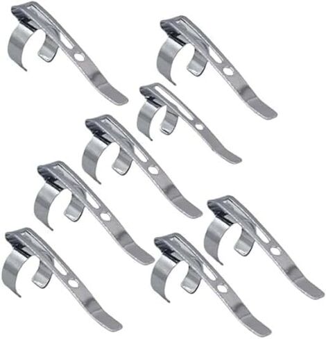 20 Pcs Silver Metal Pen Clips Snap in Pen Clip for Shirt Pocket, Slide On Pencil Holder Clip Hangable Portable Pen Holder for Clipboard, Notebook, School, Pencil Holders in Saudi Arabia
